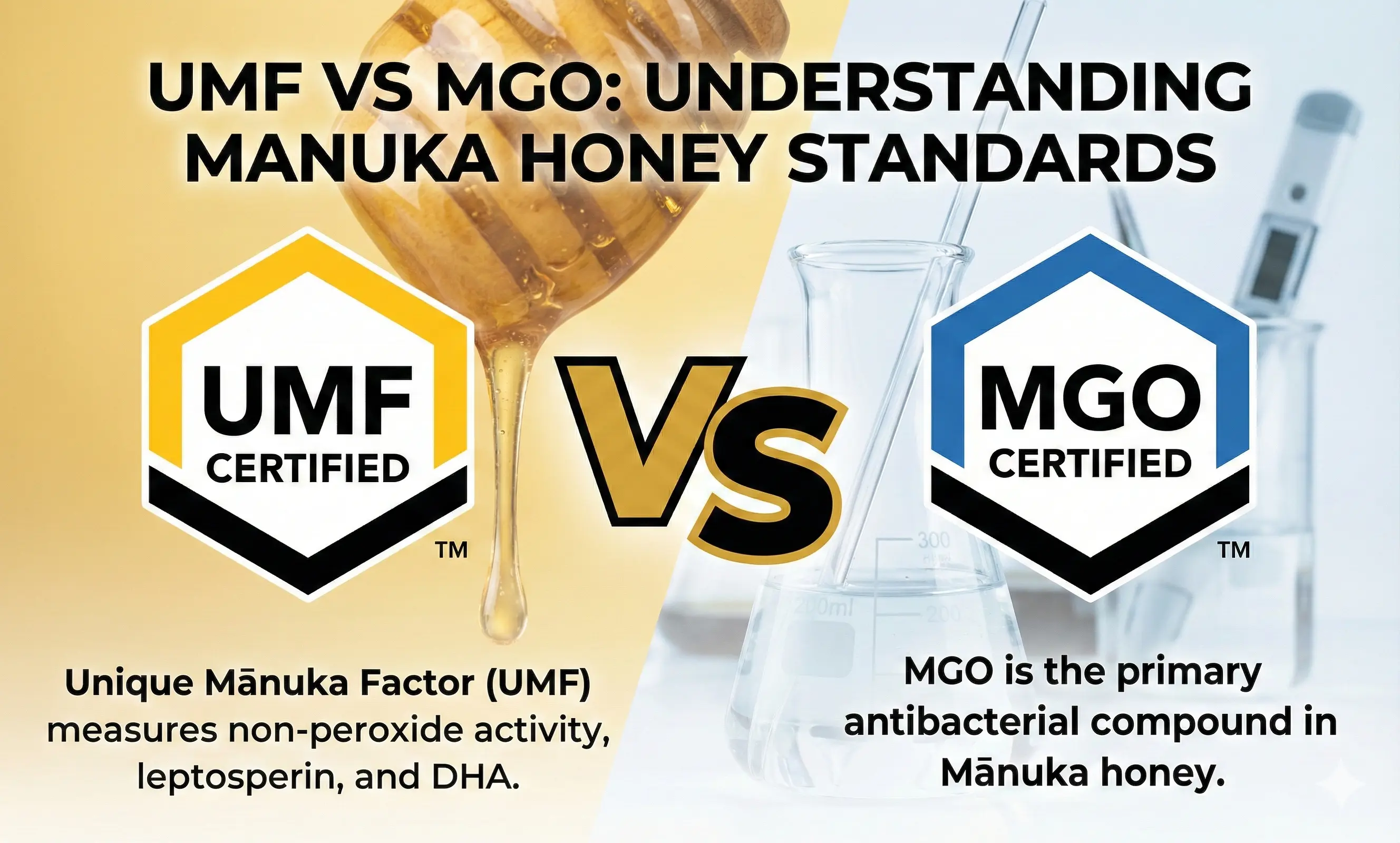UMF vs MGO Explained: The Complete Guide to Manuka Honey Ratings