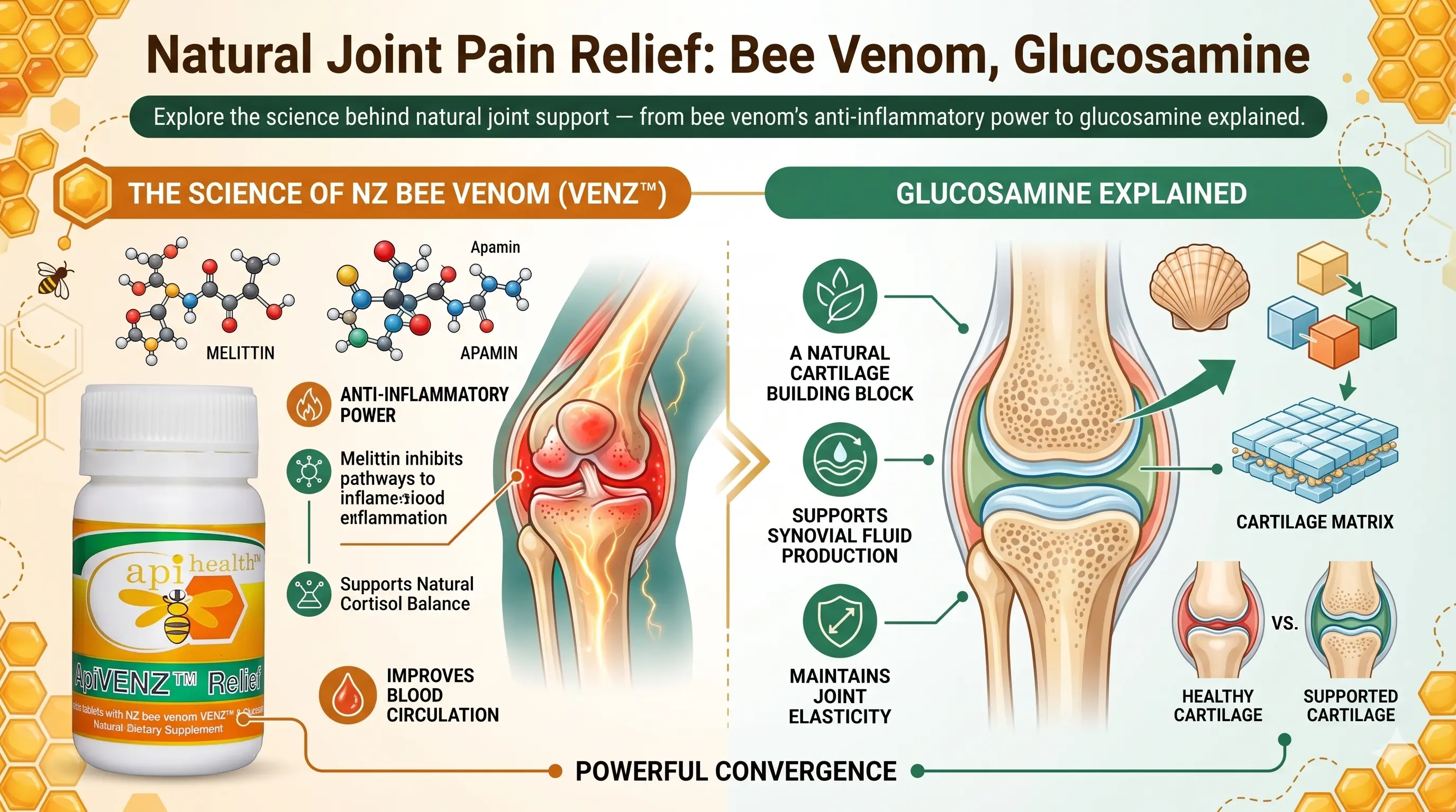 Natural Joint Pain Relief: Bee Venom, Glucosamine, and Deer Velvet Explained